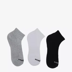 جوراب مردانه اسکیچرز Logo Print Ankle Length Socks پک سه عددی